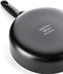 GreenPan Cambridge Hapjespan Met Deksel 28cm - Zwart - Inductie - PFAS-vrij -Keukengerei Winkel 1026x1200 1