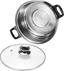 KitchenPrince 12-Delige Pannenset RVS - Pottenset - Kookpannen - Koekenpan - Steelpan - Bakpan - PFAS-Vrij - Pannenset - Pannenset Inductie - Antiaanbaklaag - Koekenpannenset -Keukengerei Winkel 1082x1200