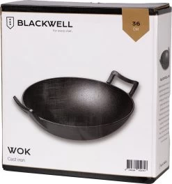 Blackwell Wadjan Wokpan - Gietijzer - 36 Cm - Zwart -Keukengerei Winkel 1123x1200