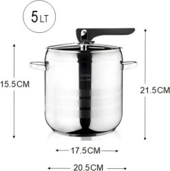Zilan Easy - Snelkookpan - Pressure Cooker - Geschikt Voor Alle Warmtebronnen Ook Inductie - 4 Liter -Keukengerei Winkel 1189x1200