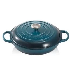 Le Creuset Braadpan Campagnard Signature Deep Teal - ø 30 Cm / 3.5 Liter -Keukengerei Winkel 1197x1200 1