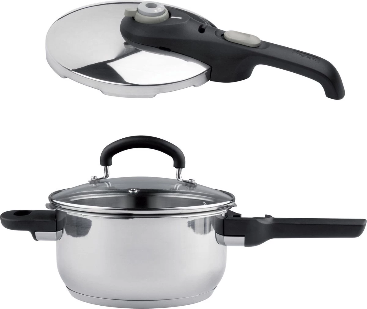 Tefal Secure 5 P25340 Snelkookpan - 3L - 2 Deksels 1 Tefal Secure 5 P25340 Snelkookpan - 3L - 2 Deksels