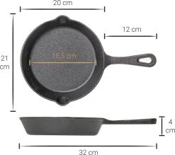 Blackwell Koekenpannenset - Gietijzer - ø 16, 20 En 25 Cm - Zonder Anti-aanbaklaag 17 Blackwell Koekenpannenset - Gietijzer - ø 16, 20 En 25 Cm - Zonder Anti-aanbaklaag -Keukengerei Winkel 1200x1066