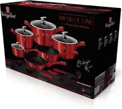 6-delige Balck Burgundy Pannen Set Bordeaux Rood Met Accessoires Ook Voor Inductie -Keukengerei Winkel 1200x1078 1