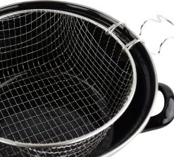 Orange85 Frituurpan - Zwart - Inductie - Emaille - Diameter 24 Cm - Met Draadmand - 3,5 Liter 9 Orange85 Frituurpan - Zwart - Inductie - Emaille - Diameter 24 Cm - Met Draadmand - 3,5 Liter -Keukengerei Winkel 1200x1085 1