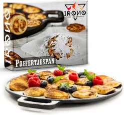 IRONO Poffertjespan Set - Incl. Doseerfles, Kwast En Vork - Poffertjespan Inductie En Electrisch - Poffertjesmaker 19 Poffertjes - Poffertjes Maken - Spuitfles - Cadeau Voor Mannen En Vrouwen -Keukengerei Winkel 1200x1113 6