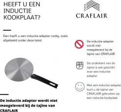 CRAFLAIR ~ Tajine ~ Ø 30 Cm ~ Geschikt Voor Inductie - Adapter ~ Handgemaakt ~ Geglazuurd Keramiek -Keukengerei Winkel 1200x1118 1