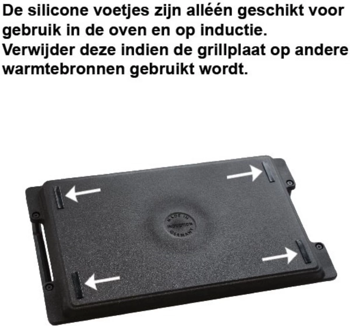 Eurolux Grillplaat Met Grepen - 41 X 24 X 2.5 Cm - Zwart - Aluminium - Geschikt Voor Alle Warmtebronnen 6 Eurolux Grillplaat Met Grepen - 41 X 24 X 2.5 Cm - Zwart - Aluminium - Geschikt Voor Alle Warmtebronnen - Afbeelding 6