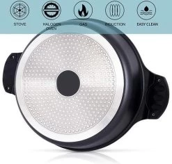 Tajine Agadir Inductie Arabisch Design Non-stick Shining Black -Keukengerei Winkel 1200x1145