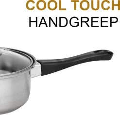 KitchenPrince 12-Delige Pannenset RVS - Pottenset - Kookpannen - Koekenpan - Steelpan - Bakpan - PFAS-Vrij - Pannenset - Pannenset Inductie - Antiaanbaklaag - Koekenpannenset -Keukengerei Winkel 1200x1153 4