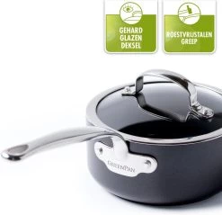 GreenPan Barcelona Infinity Pro Hapjespan Met Deksel 30cm - Zwart - Inductie - PFAS-vrij -Keukengerei Winkel 1200x1162 2