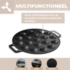 Poffertjespan - Geschikt Voor Alle Fornuizen - Poffertjesmaker - Poffertjespan Inductie - Poffertjespan Electrisch -Keukengerei Winkel 1200x1195 8