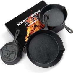 Gietijzeren Pannenset - Cast Iron Skillets - BBQ Skilletset -Keukengerei Winkel 1200x1198 3