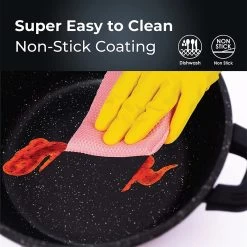 Herenthal Pannenset Inductie - Luxe 10-delige Koekenpan Inductie - Voor Alle Warmtebronnen - Pannen Met Glazen Deksels En Koudgrepen - Burgundy -Keukengerei Winkel 1200x1199 5