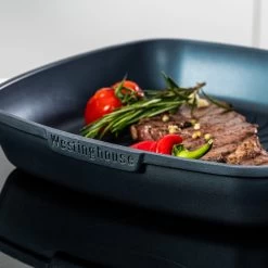 Westinghouse Performance Series - Grillpan Inductie 28cm - Luxe Grillpan - Blauw - Steakpan - Geschikt Voor Alle Warmtebronnen Inclusief Inductie En Ovenbestendig -Keukengerei Winkel 1200x1200 1084