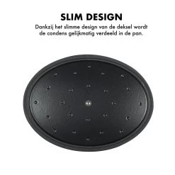 MOA Gietijzeren Braadpan - Inhoud 4,7 Liter - 29CM - Ovaal - Alle Warmtebronnen - Ook Voor Inductie - Gewicht 5,7 Kg - Zwart - C29B -Keukengerei Winkel 1200x1200 391