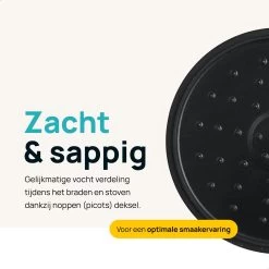 MOA Gietijzeren Braadpan - Inhoud 4,75 Liter - 26CM - Rond - Alle Warmtebronnen - Ook Voor Inductie - Gewicht 5,8 Kg - Bordeaux Rood - MC26BR -Keukengerei Winkel 1200x1200 396