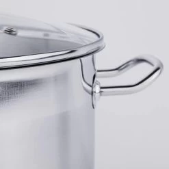 Haushalt Soeppan Met Glazen Deksel - 10 Liter- RVS -Keukengerei Winkel 1200x1200 526