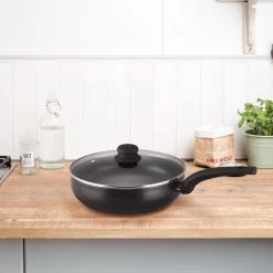 Brabantia Antikleef Hapjespan Met Deksel 28cm - Sauté Pan -Keukengerei Winkel 1200x1200 621