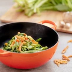 Le Creuset Wokpan / Balti Dish - Mat Zwart - ø 24 Cm / 2.7 Liter - Geëmailleerde Anti-aanbaklaag -Keukengerei Winkel 1200x1200 708