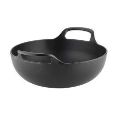 Le Creuset Wokpan / Balti Dish - Mat Zwart - ø 24 Cm / 2.7 Liter - Geëmailleerde Anti-aanbaklaag -Keukengerei Winkel 1200x1200 709