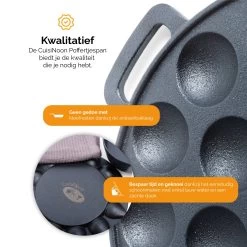 CuisiNoon® Poffertjespan Premium - Complete Poffertjesmaker Set - Inclusief Bakboek -Keukengerei Winkel 1200x1200 777