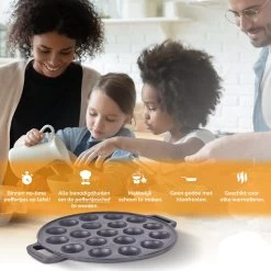 CuisiNoon® Poffertjespan Premium - Complete Poffertjesmaker Set - Inclusief Bakboek -Keukengerei Winkel 1200x1200 778