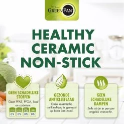 Greenpan Torino Keramische Hapjespan - 28 Cm - Met Glazen Deksel -Keukengerei Winkel 1200x1200 940
