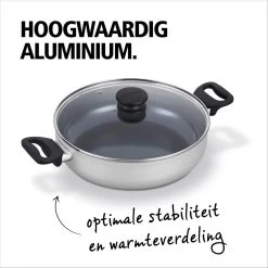 BRABANTIA INDU+ Hapjespan - Keramische Antiaanbaklaag - Met Deksel - Ø 28 Cm - Inductie - Pfas Vrij 11 BRABANTIA INDU+ Hapjespan - Keramische Antiaanbaklaag - Met Deksel - Ø 28 Cm - Inductie - Pfas Vrij -Keukengerei Winkel 1200x1200 984