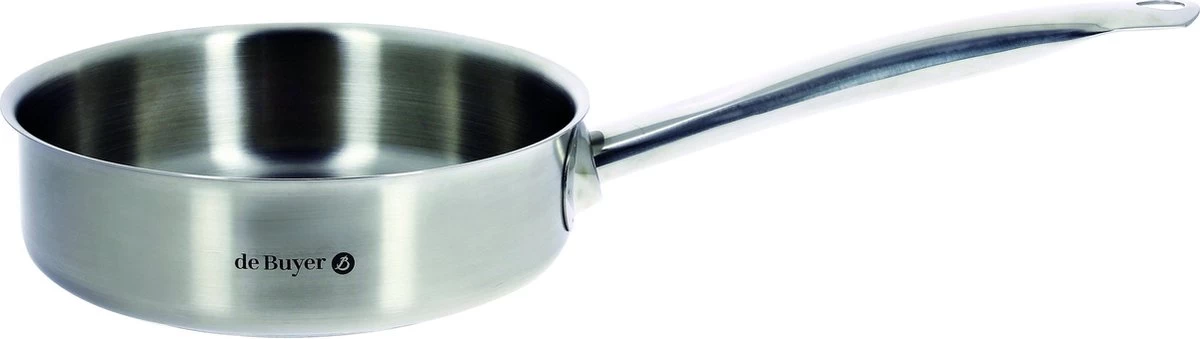 De Buyer Prim'Appety Hapjespan Inductie 28 Cm RVS - Zonder Anti Aanbaklaag 1 De Buyer Prim'Appety Hapjespan Inductie 28 Cm RVS - Zonder Anti Aanbaklaag