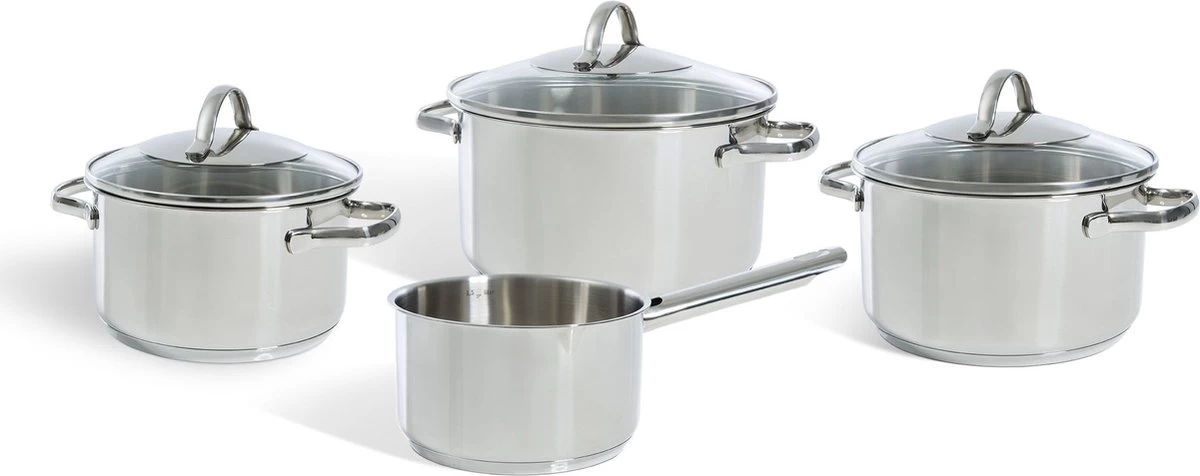 BK Essentials Pannenset - 4-delig - RVS – Geschikt Voor Alle Warmtebronnen 1 BK Essentials Pannenset - 4-delig - RVS – Geschikt Voor Alle Warmtebronnen