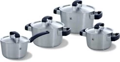 BK Conical Cool Pannenset - 4-delig - RVS – Geschikt Voor Alle Warmtebronnen -Keukengerei Winkel 1200x621