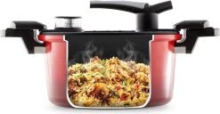 Rosmarino - Snelkookpan Met Glazen Deksel - Zwart - Ø24cm - 5 Liter - 100% PFAS & PFOA Vrij - Aluminium - Pressure Cooker - Non-stick Minerale Coating - Ergonomische Handgrepen - Geschikt Voor Alle Warmtebronnen -Keukengerei Winkel 1200x622 2