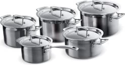 Le Creuset RVS Kookpan 18cm / 20cm / 24cm + Lage Kookpan 20cm + Steelpan 16cm -Keukengerei Winkel 1200x634