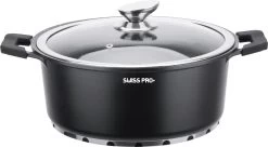 Swiss Pro+ | Set 14 Delige Pannenset | Inductie - Pannensets - Glazen Deksel - Met Afneembare Handgreep - Marmeren Interieur -PFAS-vrij | Black (Zwart) -Keukengerei Winkel 1200x662 3