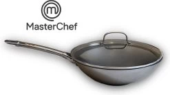 MasterChef / Jumbo - Wokpan - Met Glazen Deksel - 28 Cm - Inductie 7 MasterChef / Jumbo - Wokpan - Met Glazen Deksel - 28 Cm - Inductie -Keukengerei Winkel 1200x671
