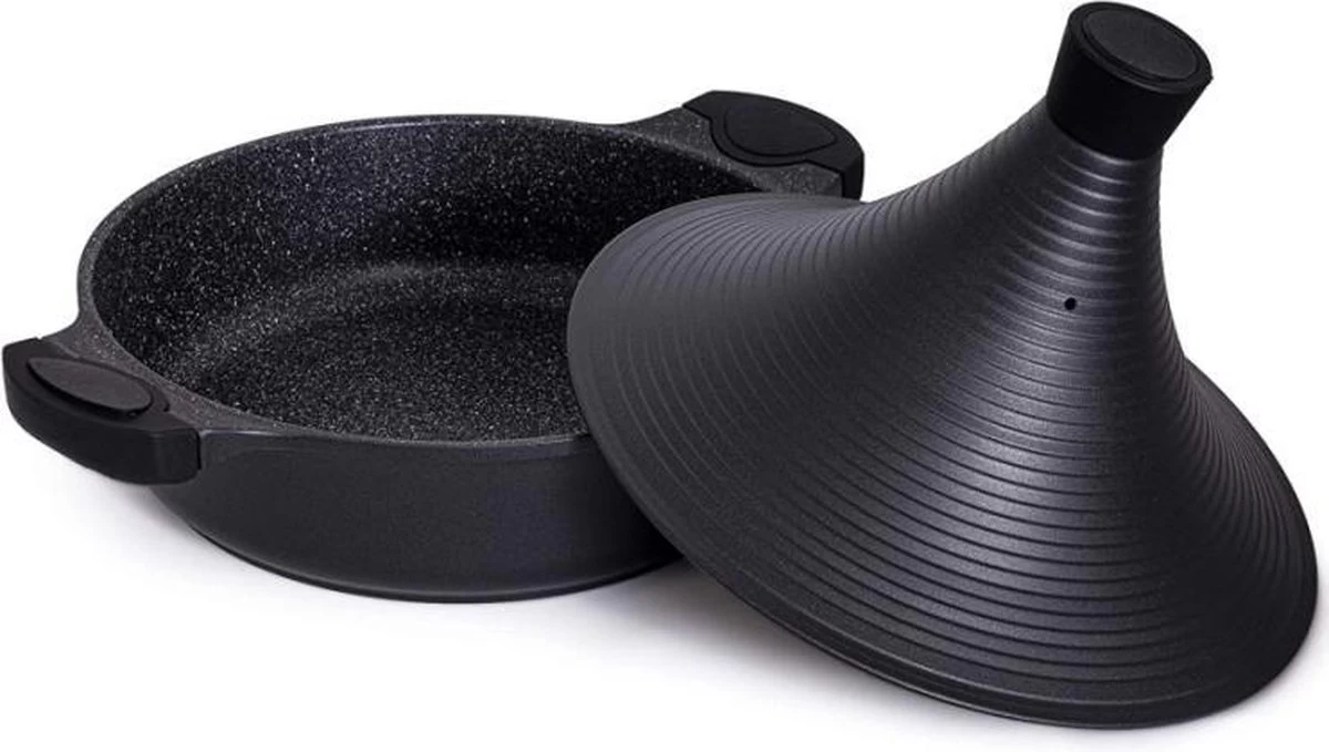 Aluminium Tajine Agadir- Matt Black Geschikt Ook Voor Inductie 7 Aluminium Tajine Agadir- Matt Black Geschikt Ook Voor Inductie - Afbeelding 7