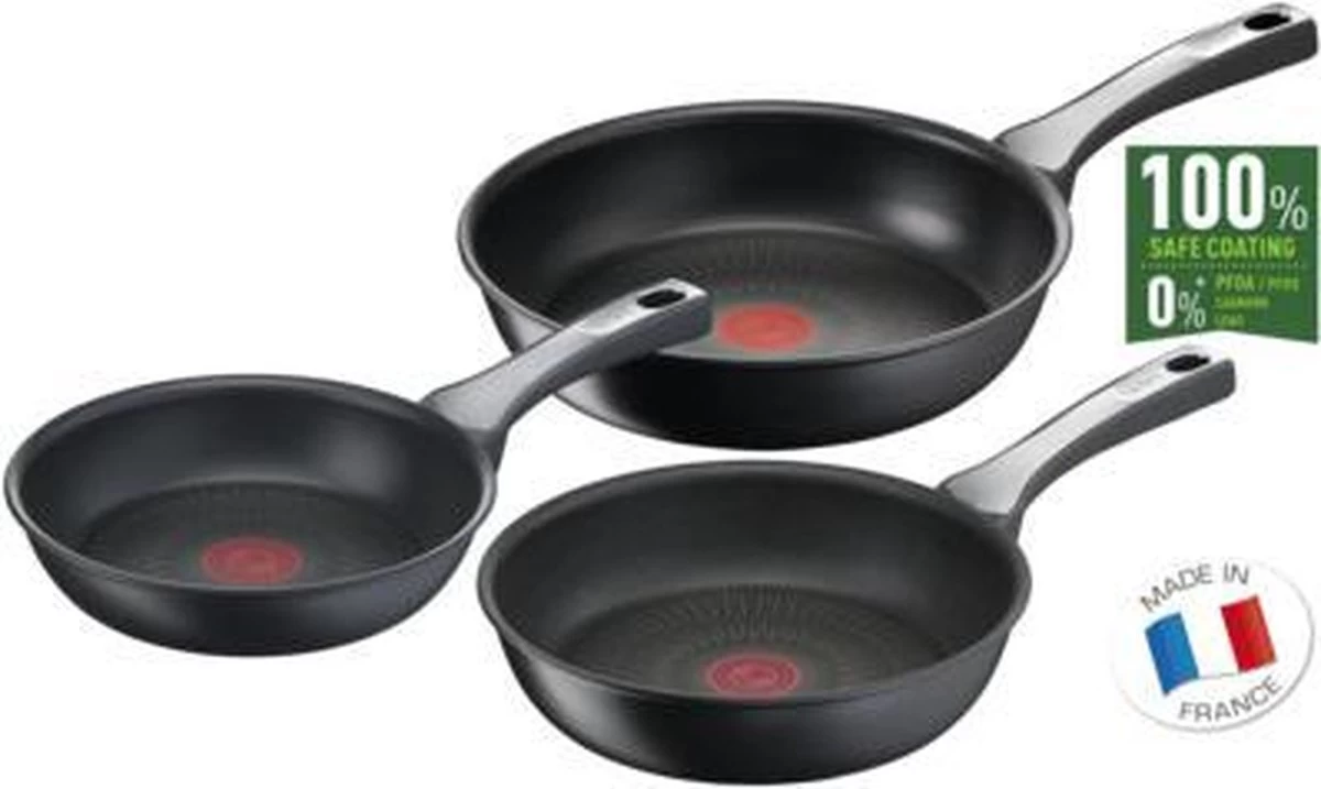 Tefal Unlimited - Pannenset - Koekenpannen Ø24/28 Cm - Wokpan Ø28 Cm 11 Tefal Unlimited - Pannenset - Koekenpannen Ø24/28 Cm - Wokpan Ø28 Cm - Afbeelding 11
