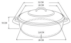 Royalty Line - Marble Soep/braadpan - Met Glazen Deksel Zwart - 24 CM. RL-BS24ML -Keukengerei Winkel 1200x727 1