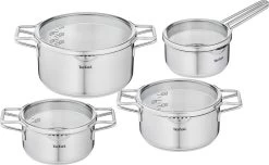 Tefal Nordica Pannenset 4 Delig - Steelpan Ø16 Cm & Kookpan Ø 18 + Ø 20 + Ø 24 Cm