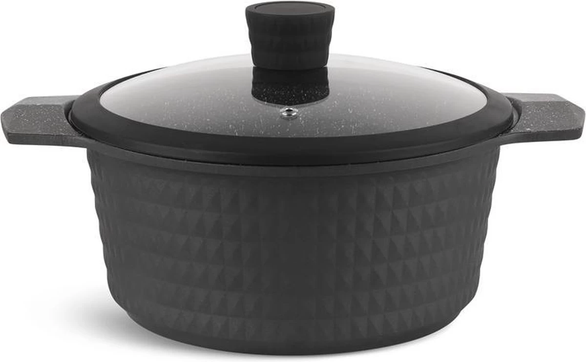 Edënbërg Gray Line - 15-delige Luxe Pannenset Van Gesmeed Aluminium 5 Edënbërg Gray Line - 15-delige Luxe Pannenset Van Gesmeed Aluminium - Afbeelding 5