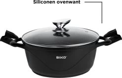 BIKO - Smile Pannen 8 Delige Pannenset - Braadpan - Zwart -Keukengerei Winkel 1200x763 1