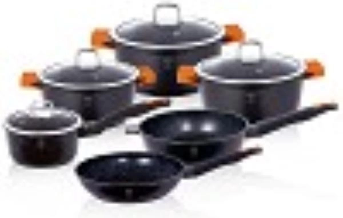 BerlingerHaus Luxe Set Van 6 Pannen Met 4 Deksels - Pannenset Inductie 2 BerlingerHaus Luxe Set Van 6 Pannen Met 4 Deksels - Pannenset Inductie - Afbeelding 2