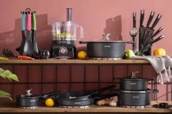 Swiss Pro+ - SWP41D22 - Pannenset 41 Delig - Foodprocessor - Messenblok 8 Delig - Kookgerei Set Met Houder 7 Delig - Starters Pakket - 2022 Serie - Limited Edition -uitzet -Keukengerei Winkel 1200x799 59