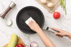 Swiss Pro+ | Set 14 Delige Pannenset | Inductie - Pannensets - Glazen Deksel - Met Afneembare Handgreep - Marmeren Interieur -PFAS-vrij | Grey / Silver -Keukengerei Winkel 1200x799 68