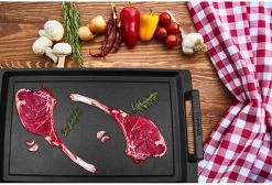 Eurolux Teppanyaki Plaat Met Grepen - 41 X 24 X 2.5 Cm - Zwart - Aluminium - Geschikt Voor Alle Warmtebronnen -Keukengerei Winkel 1200x815 4