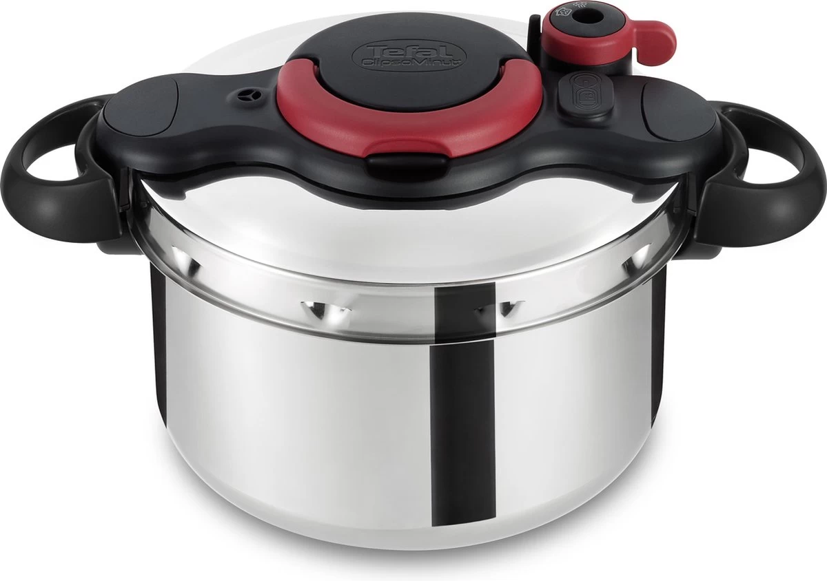 Tefal Clipso Minut Easy Snelkookpan - 6 Liter - Ø 22 Cm 1 Tefal Clipso Minut Easy Snelkookpan - 6 Liter - Ø 22 Cm