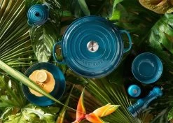 Le Creuset Braadpan Campagnard Signature Deep Teal - ø 30 Cm / 3.5 Liter -Keukengerei Winkel 1200x853