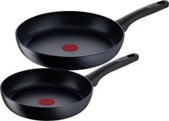 Tefal Black Stone Koekenpannenset - Ø 24/28 Cm