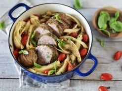 BK Bourgogne Braadpan Ø 24 Cm - Blauw - Gietijzer - Inductie -Keukengerei Winkel 1200x900 24